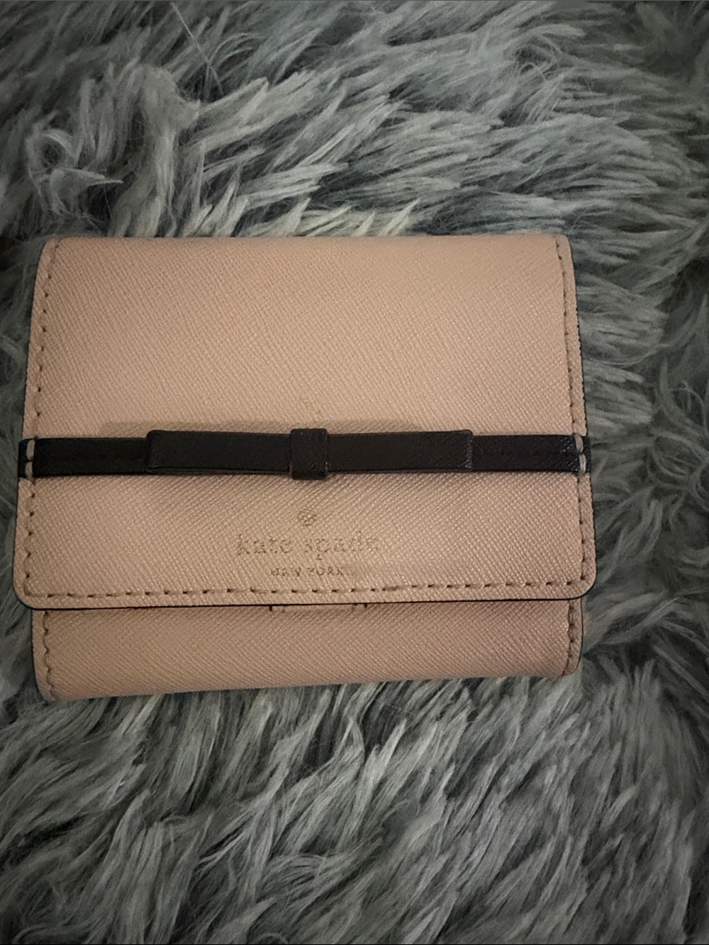 kate spade Blush Pink Bow Trifold Wallet